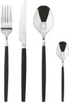 Sambonet Besteckset Siro - Edelst./schw.Griff, Schwarz, Metall, 24-teilig,