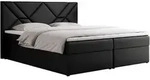 Boxbett, Schwarz, Textil, 2-Sitzer, H3, 7-Zonen, Rechteckig, 120x200 cm,