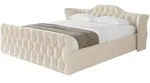Altdecor Polsterbett, Creme, Textil, H3 + H4, 120x200 cm, Schlafzimmer, Betten,