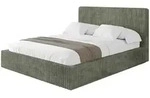 Altdecor Polsterbett, Olivgr&uuml;n, Textil, 180x200 cm, Schlafzimmer, Betten,