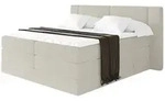Altdecor Boxspringbett, Creme, Holzwerkstoff, H3 + H4, H&ouml;he ca. 38 cm, 200x200 cm,