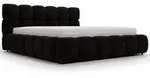 Graingold Polsterbett, Schwarz, Textil, 180x200 cm, Schlafzimmer, Betten,