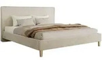 MKS Polsterbett, Beige, Holz, 2-Sitzer, H2, H&ouml;he ca. 21 cm, Rechteckig,...