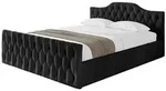 Altdecor Polsterbett, Schwarz, Textil, H3 + H4, 120x200 cm, Schlafzimmer,...