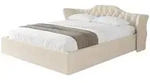 Altdecor Polsterbett, Creme, Textil, H3 + H4, 200x200 cm, Schlafzimmer, Betten,