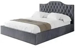 Altdecor Polsterbett, Dunkelgrau, Textil, 160x200 cm, Schlafzimmer, Betten,
