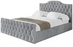 Altdecor Polsterbett, Hellgrau, Textil, 120x200 cm, Schlafzimmer, Betten,