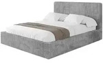 Altdecor Polsterbett, Hellgrau, Textil, 120x200 cm, Schlafzimmer, Betten,