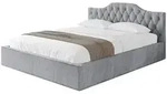 Altdecor Polsterbett, Hellgrau, Textil, 120x200 cm, Schlafzimmer, Betten,