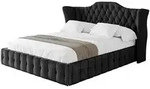 Altdecor Polsterbett, Schwarz, Textil, H3 + H4, 200x200 cm, Schlafzimmer,...