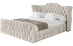 Altdecor Polsterbett, Beige, Textil, H3 + H4, 180x200 cm, Schlafzimmer, Betten,