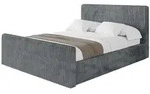 Altdecor Polsterbett, Dunkelgrau, Textil, H3 + H4, 160x200 cm, Schlafzimmer,...