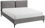 Beautysofa Polsterbett, Dunkelgrau, Metall, H2 + H3, H&ouml;he ca. 26 cm, 160x200 cm,