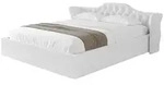Altdecor Polsterbett, Wei&szlig;, Textil, H3 + H4, 160x200 cm, Schlafzimmer, Betten,