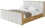 Altdecor Polsterbett, Wei&szlig;, Textil, H3 + H4, H&ouml;he ca. 25 cm, 200x200 cm,