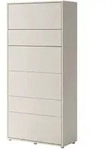 Mirjan24 Schrankbett, Kaschmir, Kunststoff, Rechteckig, 90x200 cm, Schlafzimmer,