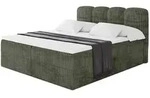 Altdecor Boxbett, Olivgr&uuml;n, Holzwerkstoff, H3, H&ouml;he ca. 20 cm, 160x200 cm,