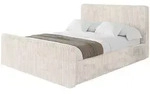 Altdecor Polsterbett, Creme, Textil, H3 + H4, 180x200 cm, Schlafzimmer, Betten,