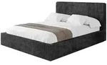 Altdecor Polsterbett, Schwarz, Textil, H3 + H4, 200x200 cm, Schlafzimmer,...