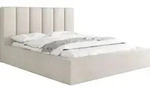 WFL Group Polsterbett, Creme, Kunststoff, Nachbildung, 180x200 cm, Schlafzimmer,
