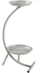 [en.casa] Pflanzenst&auml;nder, Hellgrau, Metall, 30x61.5x25 cm, Wohnzimmer,
