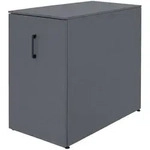 MCW Aktenschrank, Dunkelgrau, Metall, 43x74x80 cm, Arbeitszimmer, Aktenschr&auml;nke