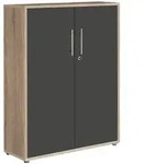 Mid.you Aktenschrank Office Edition, Anthrazit, Sonoma Eiche, Holzwerkstoff, 2