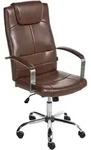 Beliani Drehstuhl, Braun, Silber, Schwarz, Kunststoff, 60x112x60 cm,...