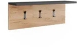 Vicco Garderobe, Anthrazit, Eiche, Holzwerkstoff, Rechteckig, 60x21.6x18 cm,