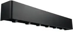 Designfabrik Hamburg Garderobenleiste, Schwarz, Metall, Rechteckig, 57x8x7.8 cm,