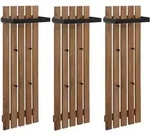 MCW Garderobenpaneel, Eiche Wotan, Holz, Asteiche, 40x120x21 cm, Garderobe,