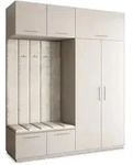 Masseno Garderobenschrank, Kaschmir, Beige, Holzwerkstoff, 5 F&auml;cher,...