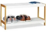 Relaxdays Schuhregal, Mehrfarbig, Holzwerkstoff, Holz, 70x36.5x26 cm, Garderobe,