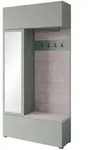 P & B Garderobe, Graugr&uuml;n, Holzwerkstoff, 5 F&auml;cher, 115x231.9x37.5 cm, Fsc,