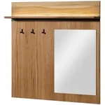 Massivmoebel24 Wandgarderobe, Natur, Holz, Echtholz,Wildeiche, 110x110x17 cm,