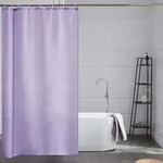 Duschvorhang, Lila, Textil, 120x200 cm, Badtextilien, Duschvorh&auml;nge