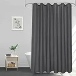 Duschvorhang, Anthrazit, Textil, 240x180 cm, Badtextilien, Duschvorh&auml;nge