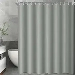 Duschvorhang, Grau, Textil, 300x180 cm, Badtextilien, Duschvorh&auml;nge