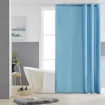 Duschvorhang, Hellblau, Textil, 120x180 cm, Badtextilien, Duschvorh&auml;nge