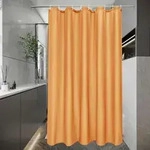 Duschvorhang, Orange, Textil, 120x200 cm, Badtextilien, Duschvorh&auml;nge