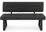 Idimex Esszimmerbank, Schwarz, Metall, Mode, 1-Sitzer, 140x87x56 cm, Esszimmer,