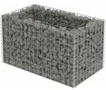 Deluke Gabionen, Silber, Metall, 90x50x50 cm, Gartenzubeh&ouml;r, Hochbeete