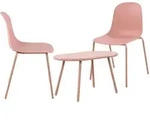 CLP Gartensitzgruppe, Pink, Kunststoff, 3-teilig, 2-Sitzer, Gartenm&ouml;bel,