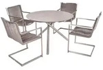 Deluke Garten-Sitzgruppe, Braun, Kunststoff, 5, Gartenm&ouml;bel, Gartenm&ouml;bel-Sets