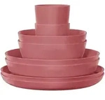 Mepal Geschirr-Set, Rosa, Rot, Kunststoff, 8-teilig, 2x2x2 cm, Essen & Trinken,