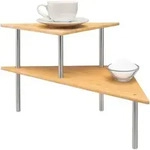 bremermann K&uuml;chen-Eckregal,, Braun, Holz, 45x31x45 cm, Wohnzimmer, Regale,...