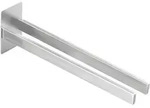 Handtuchhalter, Silber, Metall, 40x8x12 cm, Badaccessoires, Waschplatzzubeh&ouml;r,