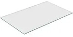 Relaxdays Glasplatte, Transparent, Glas, Rechteckig, 100x0.8x62 cm, Esszimmer,