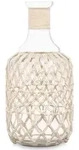 Giftdecor Flasche, Braun, Glas, 18x38x18 cm, Dekoration, Skulpturen & Dekoobjekte,