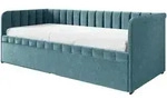 Mirjan24 Jugendbett, Blaugrau, Kunststoff, Rechteckig, 90x200 cm, Kinderzimmer &